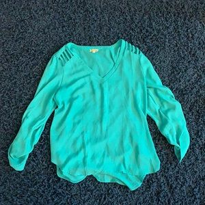 Turquoise Blouse